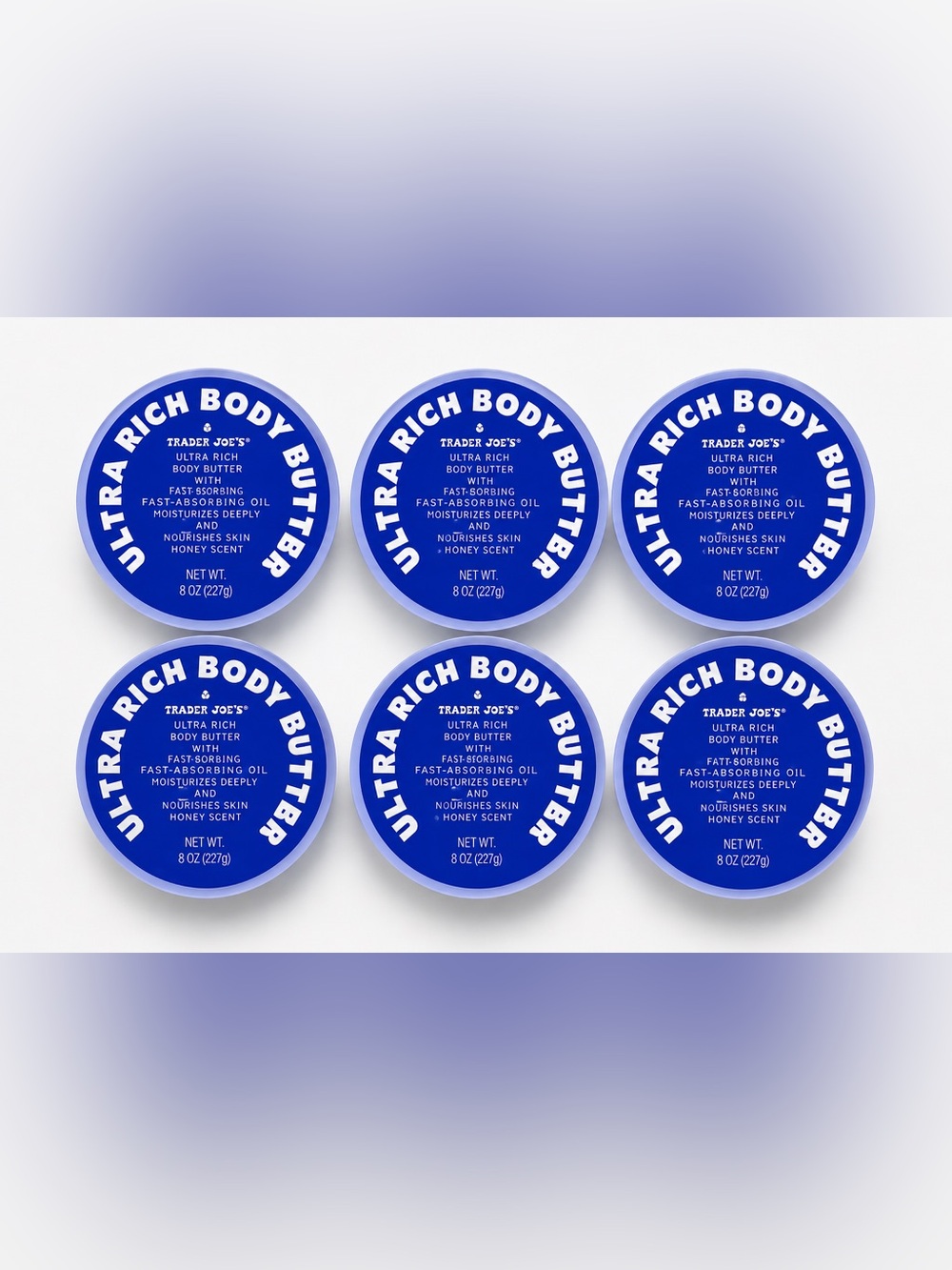Trader Joe's Ultra Rich Body Butter - Blue (6 pack)